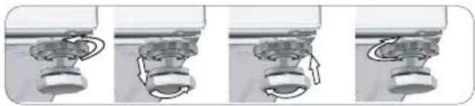 BEKO WTX 91232 XMCI2 - ضبط الأرجل - 2
