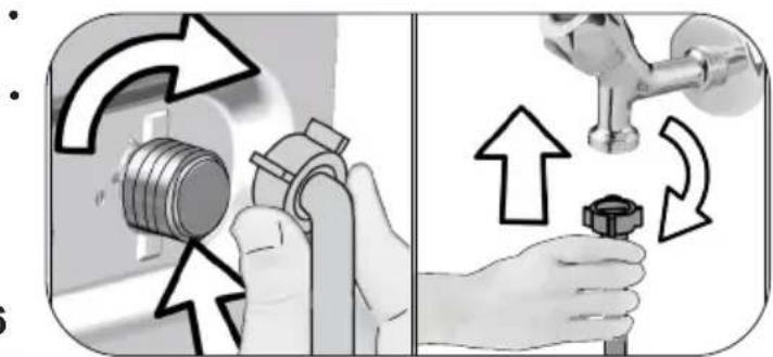 Diagram illustrating a mechanical valve adjustment process with directional arrows and component labels