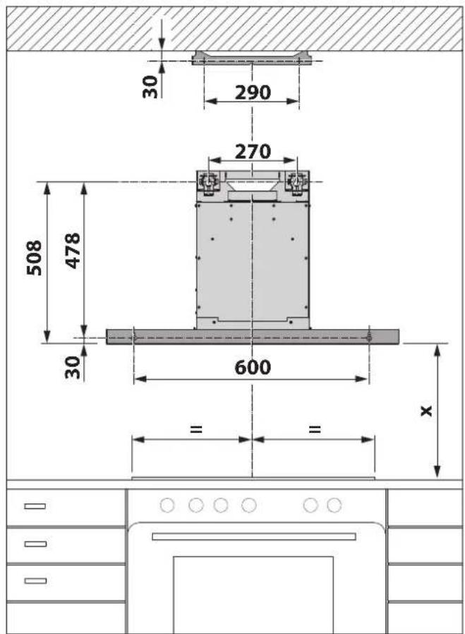 BERBEL BWH 90 GL - Hanging the device in place - 1