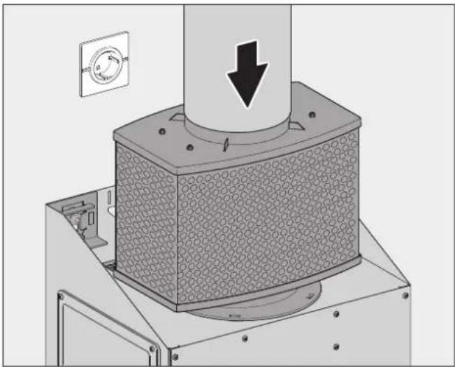 BERBEL BWH 90 GL - Connecting exhaust air ducting (with extracted air and hybrid mode) - 3