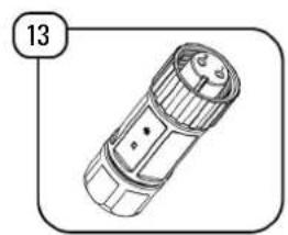 Line drawing of a cylindrical device with a flanged top and internal components (no text or symbols)