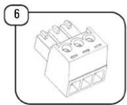 Isometric line drawing of a mechanical component with three circular holes and triangular supports (no text or symbols)