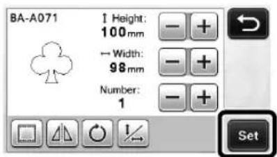 BA-A071 I Height: 100 mm ← Width: 98 mm Number: 1 Set