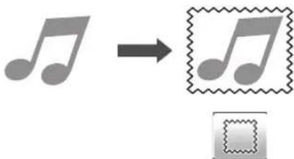 Diagram showing musical notation transformation with a square box highlighting the pattern