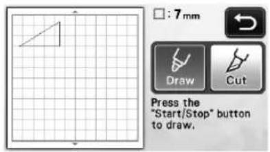 : 7 mm Draw Cut Press the "Start/Stop" button to draw.