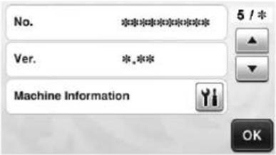 No. 5 / * Ver. *.* Machine Information