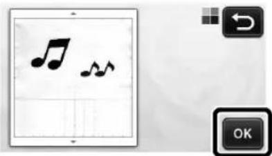 Screenshot of a music recording app interface showing musical notes and playback controls