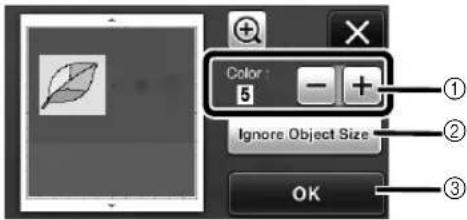 Color: 5 Ignore Object Size OK