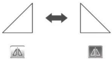 Diagram showing two triangles with bidirectional arrows, each paired with a small icon below.