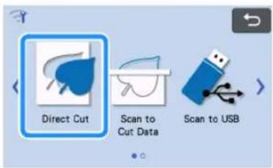 Direct Cut Scan to Cut Data Scan to USB