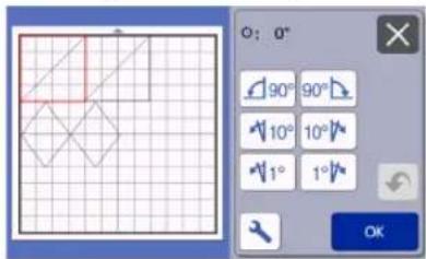 O: 0° 90° 90° 10° 10° 1° 1° OK