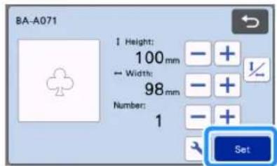 BA-A071 I Height: 100 mm Width: 98 mm Number: 1 Set