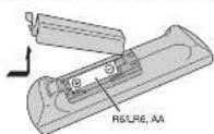 PANASONIC SC-AKX56 - Preparing the remote control - 1