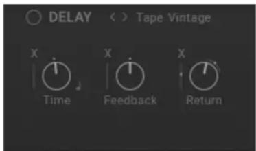 DELAY < > Tape Vintage X Time X Feedback X Return
