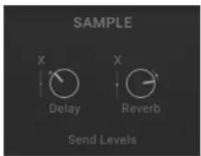 SAMPLE X Delay X Reverb Send Levels