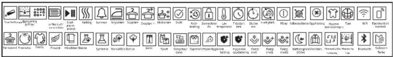 Tank Full Hangings Bagging Tarking Start pause adoryt Summer Strykstart Skopter Skaptar i Ekstra tert Slutt Anti- kralling Betnesikker Lav temperatur Todstyt task Slutter om Hurtgtaek R&Av Ullbeskyttelse Oppfriksing Hygiene (Emoekking) Fijer Wifi Flemkontrol Kantroll Tarkstandt Tromactys Deugio Finwask Handkiar Olanide Symetisk Bomull Eco Bomull Jeans Sport Sangptay dyke Sjenter Ustrykk Hygienik tarking Hygienik opdatering Damp nive2 Damp nive2 Nattogram Utdardars (still) Wormelklidu Hyogenin habiting Bluetooth Skndson Terke