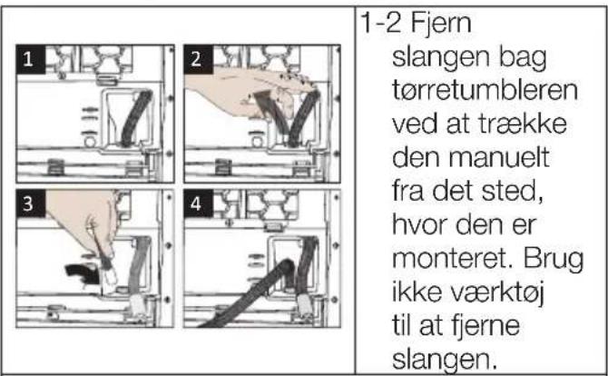 Cylinda TVP6272 - Tilslutning af afløbsslangen - 1