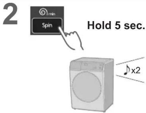 2 Spin Hold 5 sec. x2