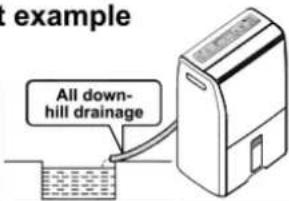 t example All down- hill drainage