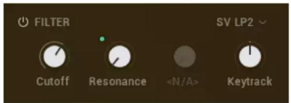 FILTER Cutoff Resonance SV LP2