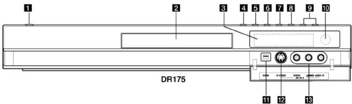1 2 3 4 5 6 7 8 9 10 DR175 DVW 8 VIDEO VIDEO UNIWD-AUDIO-R AV 01.4 11 12 13