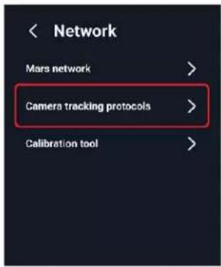 Network Mars network Camera tracking protocols Calibration tool