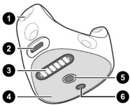 Diagram of a biological cell structure with numbered labels pointing to different organelles.