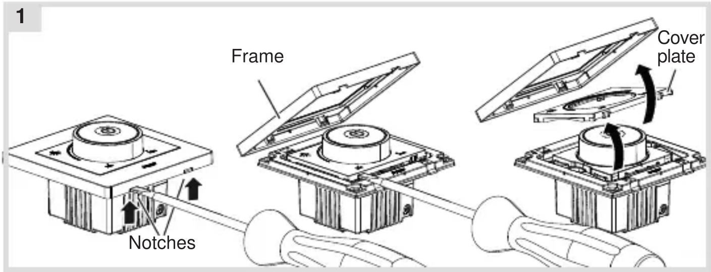 1 Frame Cover plate Notches