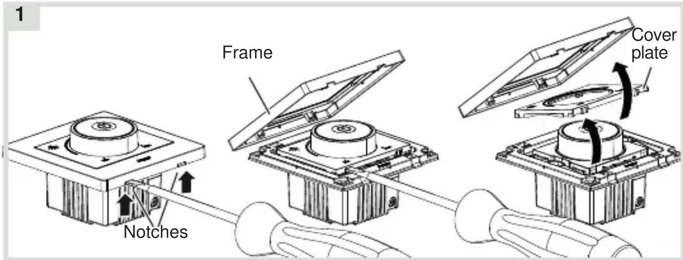 1 Frame Cover plate Notches