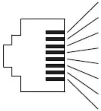 HAGER WGCXT1RJKB - Connecting the RJ45 data module - 2