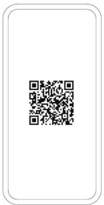 QR code inside a rounded rectangular frame, likely for digital scanning or linking to online content
