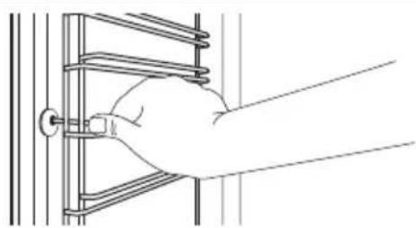 ELECTROLUX BFP6050M1 - Como remover: Apoios para prateleiras - 1