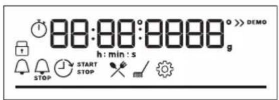 88:00:00000 g h : min : s STOP START STOP PRO