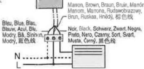 Marron, Brown, Braun, Bruin, Marrón Marrom, Marrone, Rudawobrazowy, Brun, Ruskea, Hnědy, 棕色线 Bleu, Blue, Blau, Bleuw, Azul, Blu, Modry, Bá, Sinrin, n, Modry, 蓝色线 Noir, Black, Schwarz, Zwart, Negro, Preto, Nero, Czarny, Sort, Svart, Musta, Corný, 黑色线 N L