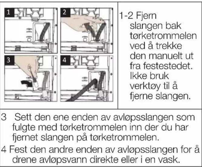 BEKO BTBC44XBM1 - Tilkobling av avløpsslang - 1