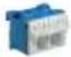 HAGER FWQ61P - Protection class IP30 (max. IP30 with door), impact protection IK05 (max. IK09 with door) - 1