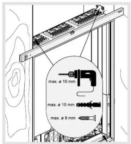 max. ø 10 mm max. ø 10 mm max. ø 8 mm