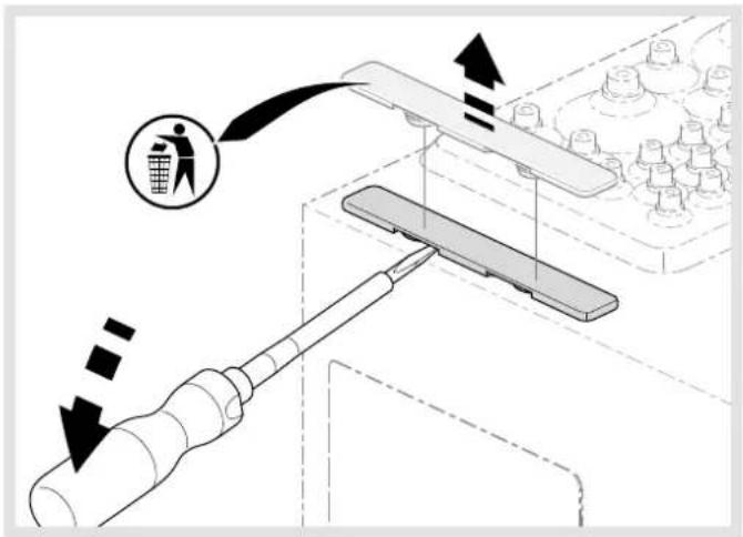 Diagram illustrating a waste sorting or recycling process with labeled components and directional arrows