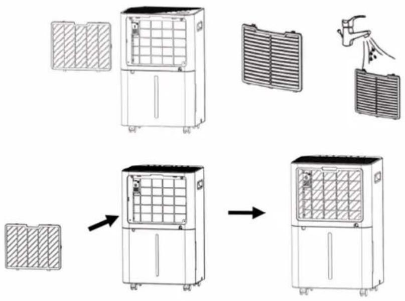WILFA Dry Connected DH2W-20C - CLEANING THE FILTER - 1
