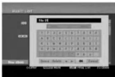 LG DBRH190 - Sådan navngiver du en fil på HDD - 2