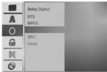 Dolby Digital DTS MPEG DRC Vocal