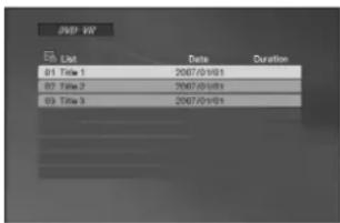 LG DVX298HB - Afspille en disk i DVD VR-format - 1