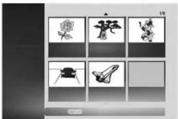 LG DR4712V - Tryk på MENU/LIST for at vise titellisten menu. - 1