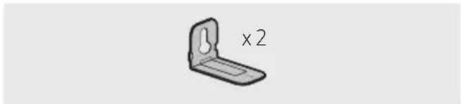 Simple line drawing of a bracket with a cutout and 'x2' label (no other text or symbols).