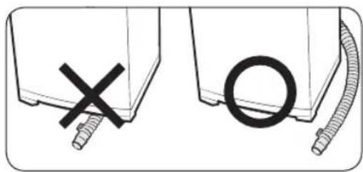 Diagram showing two mechanical components with a cross mark and a circle, no text or symbols present