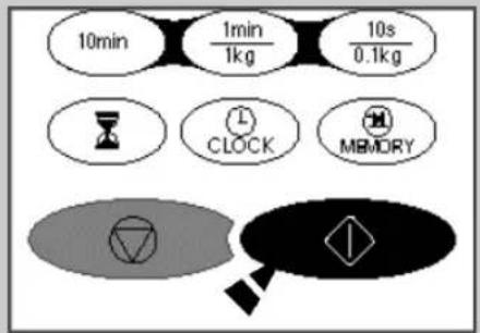 10min 1min 1s 1min 1kg 0.1kg CLOCK MEMORY