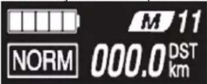 M 11 NORM 000.0 DST km