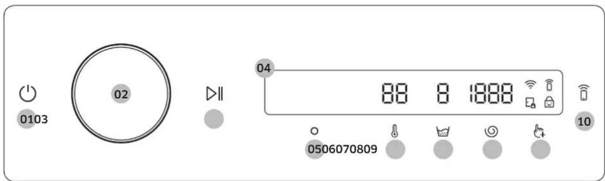 SAMSUNG WW90T504CAW - BEMÆRK - 1