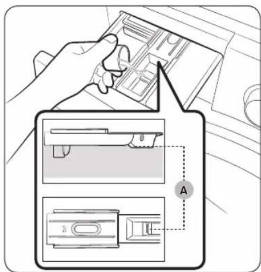 SAMSUNG WW11BBA047AE - Sådan kommer du vaskemidler i sæbeskuffen - 2