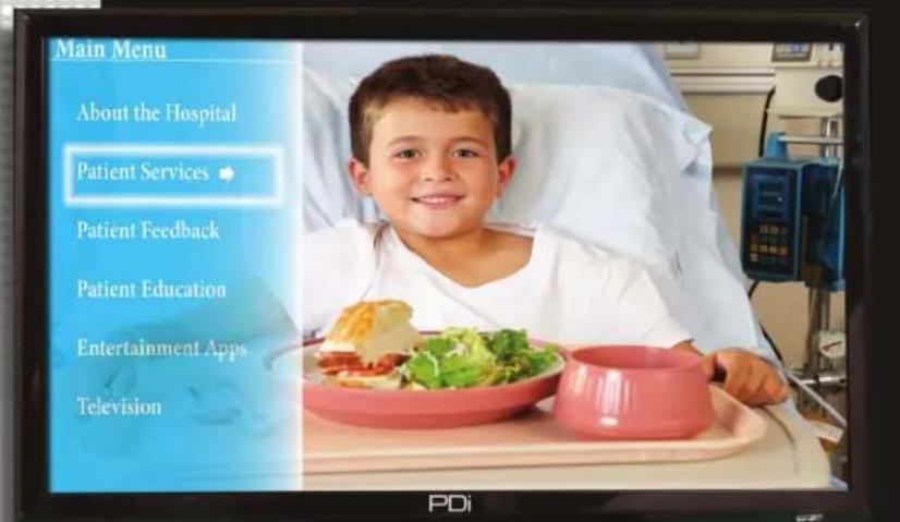 Main Menu About the Hospital Patient Services ★ Patient Feedback Patient Education Entertainment Apps Television